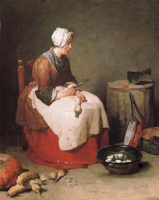 Jean Baptiste Simeon Chardin The Rubenputzerin Germany oil painting art